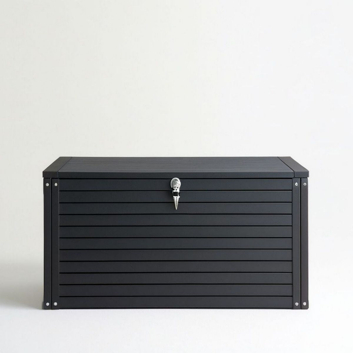 Czarna skrzynia ogrodowa z polipropylenu 120 x 56 x 63 cm, 400 l