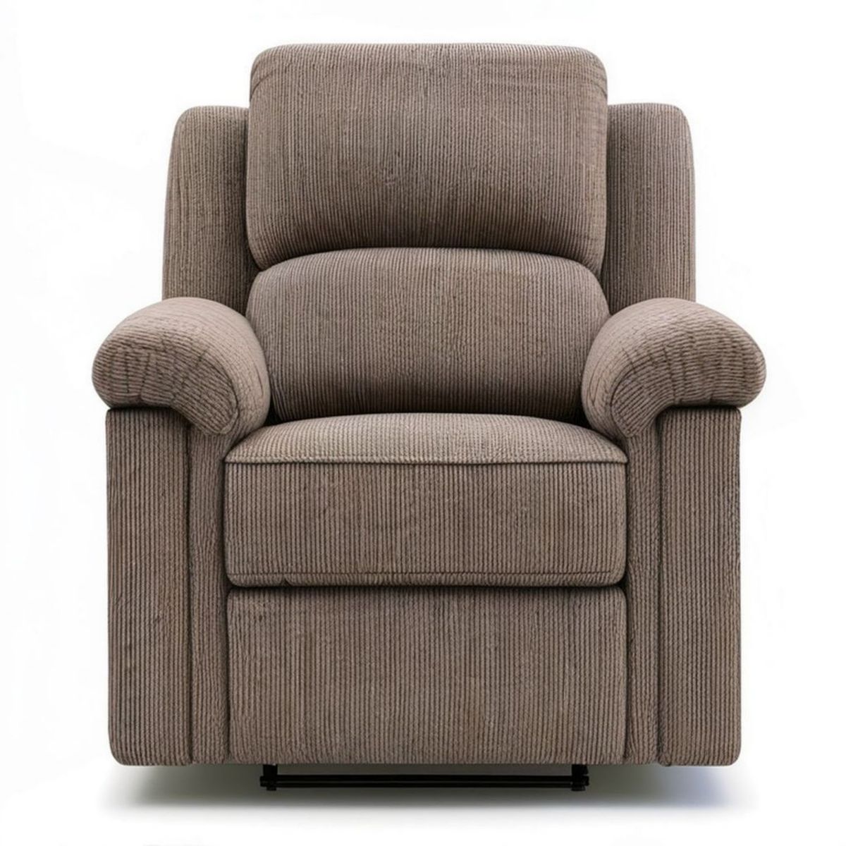 Fotel wypoczynkowy Taupe 90 x 95 x 105 cm z tapicerką sztruksową